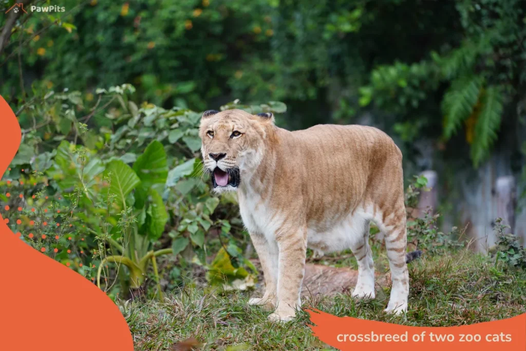 crossbreed of two zoo cats