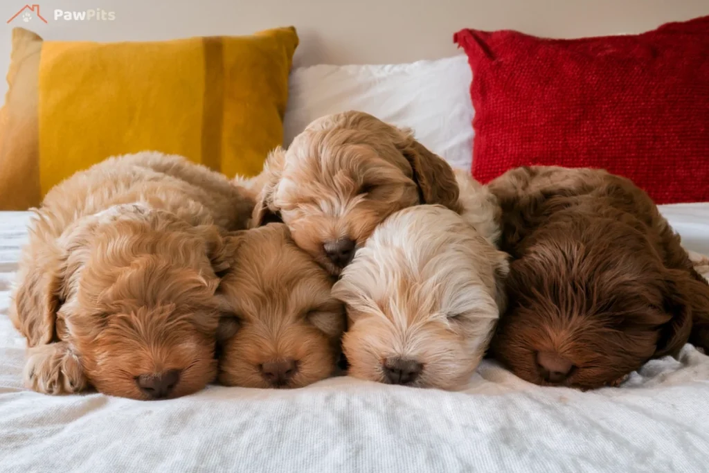 mini aussiedoodle puppy